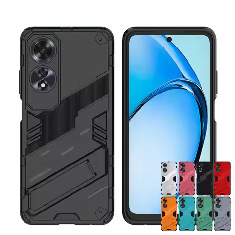 For OPPO A60 Case For OPPO A60 4G Cover Luxury Armor PC Bumper Shockproof TPU Silicone Protective Ph