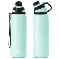 Fjbottle Insulated Water Bottle, Wide Mouth 34oz Vacuum Stainless Steel Thermo Flask, BPA-Free Leak-