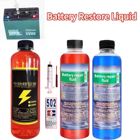 500ML Battery Restore Liquid Solution Battery Acid Solution For Battery Renewal Lead Acid Batteries