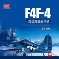 Edmei Assembled Aircraft 12451 American F4F-4 Wildcat Fighter 1/72