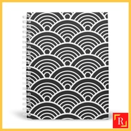 Spiral Notebook/Double Ring Notebook-(A4/A5 | Line/Blank | 80gsm)-Seigaiha 2|ROYCE PUBLISHING