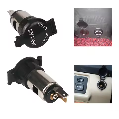 120W Car Cigarette Lighter Socket 12V Cigarette Lighter Power Plug Cigar Lighter Socket Replacement 