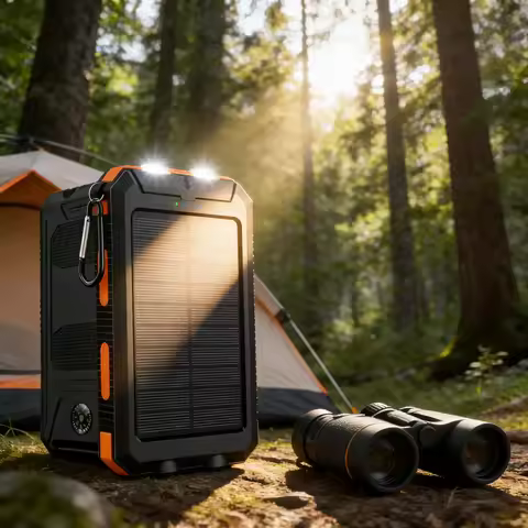 10000mAh Solar Power Bank Waterproof Fast Charging Portable Power Bank for Camping