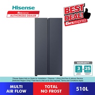 [READY Stock] Hisense Side by Side Inverter Fridge RS588N4ABNIV (510L) / RS688N4ABU / RS688N4AWU / R