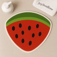 西瓜植絨地墊水果浴室地墊吸水地墊柔軟臥室地墊區域地墊禮品
