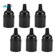 6-Pack Bakelite Lamp Holder E26/ E27 Light Socket Vintage Bulb Socket ES Screw Lampholder for Ceilin