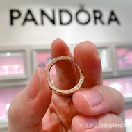 Pandora แหวนรูปหัวใจ โลโก้ดอกกุหลาบ ลูกพีช ของขวัญสําหรับแฟนสาว