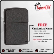 Zippo 28582 | 1941 Replica Black Crackle Windproof Lighter - 100% Original **FREE Name Engraving (ex