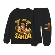 TUNG TUNG SAHUR LONG-SLEEVED PAJAMAS AGES 2-8 baju budak lelaki set baju ootd budak lelaki