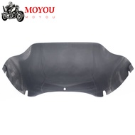 รถจักรยานยนต์ด้านหน้า9.5 " กระจกบังลมหน้าสำหรับ Harley Road Glide FLTR FLTRX 1998-2013 eclearblack W