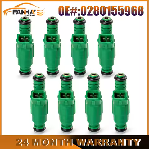 6/8x Fuel injector 0280155968 VN 42lb VY XR Fuel 440cc FPV V8 BF GT for Injector LS1 BA for Chevrole