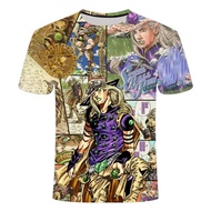 OO Bizarre Adventure Merchandise Clothes Short-Sleeved 3D Printed Two-Yuan Short-Sleeved T-Shirt #Sa