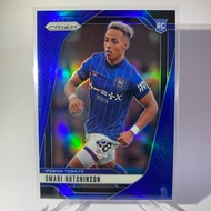 Football Card For OMARI HUTCHINSON RC (Run 067/299) IPSWICH TOWN (PRIZM) PANINI PRIZM 2025