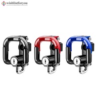 Wishlistforyou Motorcycle Helmet Lock Motorbike Scooter Hook Bracket Holder Anti-theft Safety Lock H