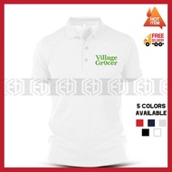 Village Grocer / Mart / Company Corporate / Embroidery / Uniform / Supermarket / Seragam / Baju Polo