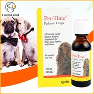 Zoetis Pet Tinic Pediatric Drops 30ml for Cats Dogs Vitamin Mineral Supplement Nutrition Food