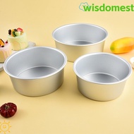 WISDOMEST Cake Bake Pan, Round Aluminum Alloy Cake Tin,  4/5/6/7/8/9/10 Inch Heat-Resistant Non-Stic