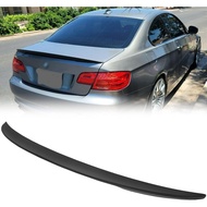 ECOTRIC Spoiler Wing Compatible with 2007-2013 BMW E92 Coupe 328i 335i M3 P Style Unpainted Black Re