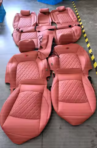 Customize Fit Accessories Car Seat Cover 5 Seats Full Set Leather for Audi A4 b8 A3 8p A6 c7 A4 b9 A