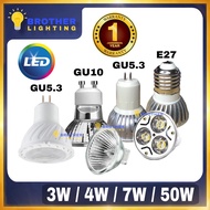 6W / 7W / 8W / 50W High Quality GU10 GU5.3 MR16 LED Holder Light Bulb Lamp Mentol Dimmable (Warm/ Co