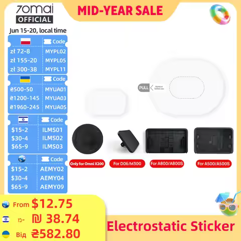 70mai Mount & Sticker Tool Pack for 70mai Dash Cam T800/X800/A810/A510/A800S/A500S/1S/M300/M200 Car 