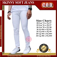 Celana Skinny Jeans Pria Pull n Bear Putih Bersih // Celana panjang putih pria melar berkualitas