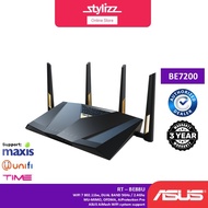 ASUS RT-BE88U BE7200 DUAL BAND PERFORMANCE WIFI 7 EXTENDABLE ROUTER - DUAL 10G PORTS, 34G WIRED CAPA