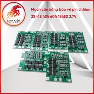 Balanced BMS Circuit Board to Protect Lithium Battery 3S/4S 40A 60A – For 18650 Batteries