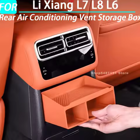 Car Rear Air Conditioning Vent Storage Box for Li Xiang L6 L7 L8 Interior Accessories 2022 2023 2024
