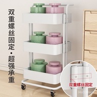 Trolley Rack Trolley Kitchen Floor Movable Multi-Layer Bathroom Baby Bedroom Storage Summer Book Shelf