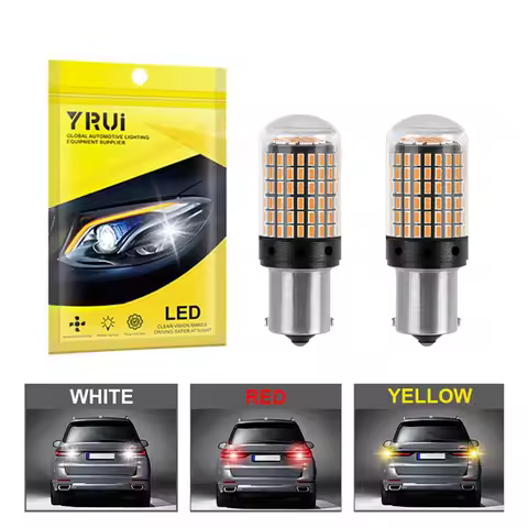YiRui 2pcs 12-24V turn signal BA15S P21W BAU15S PY21W 7440 W21W P21/5W 1157 BAY15D reverse light