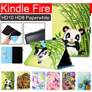 for Amazon Kindle Paperwhite 3 2 1 Fire HD 10 8 2017 leather flip cover case