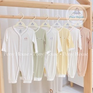 La Pomme Long-Sleeved Newborn Bodysuit Super Soft Material for Newborn Boys and Girls 0-3M to 3-6M