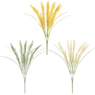 Artificial Wheat 5 Forks Wheat Grass,Garden Style Home furnishings for DIY Home Garden Wedding Farmhouse Decor
