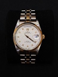 金鋼銀布面石字 Tudor 76213