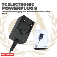 TC Electronic Powerplug 9 Universal Power Supply with Worldwide Power Adapters 9 VOLT - Adapter for 