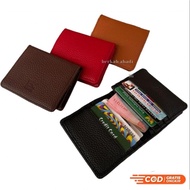 Braun buffel Genuine Leather Card Wallet for Men and Women