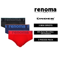 RENOMA 3pcs Men Mini Brief Nylon Microfiber Elastane Underwear (REM8323)