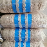 1 cm wide knitted lace, 1cm wide hook lace, 300 yards per roll