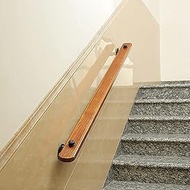 Anti-Slip Banister Handrail,Wood Wall Mounted Handrails Decor With Bracket For Stair/Interior/Loft,S