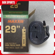 MAXXIS interior / inner bicycle tube 29 x 1.75 / 2.4 Presta / Shcrader valve for mountain bikes 29er