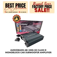 AUDIOBAHN AB-1000.1D Class D Monoblock Car Subwoofer Amplifier