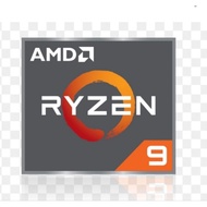 Ryzen 9 stickers for custom notebook laptop pc