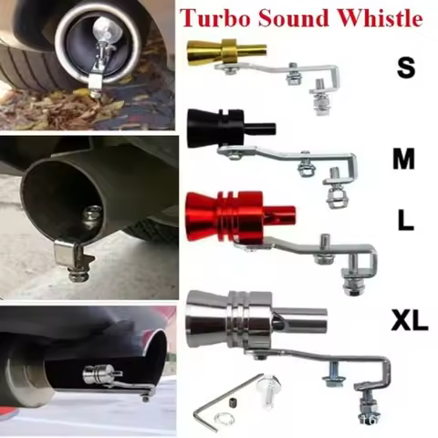 Car modification sound simulator turbine tail throat whistle, exhaust pipe sound generator motorcycl