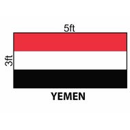Yemen Flag 3x5ft, Bendera Yemen 3x5ft, Polyester