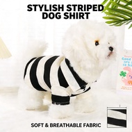 Pet Clothing Dog Clothing Dog Clothing Striped Clothing Cat Dog Universal Style Clothing T Shirt