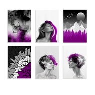 Asexual Art Print Flag Wall Decor Poster Pride Gift for Home Aesthetic Modern Minimalist Ace Demisex