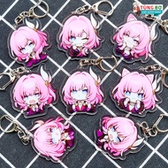 Honkai: Star Rail Keychain with 2-Sided Mica Printing (Cyrene Character)