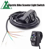 FORBETTER Electric Bike Light Switch, Horn Controls Turn Light DK336 Signal Light, Modification Ebik
