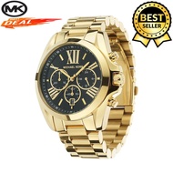 Michael Kors Date Expensive MK BradShaw 3 Chronograph Black Dial Men's Watch(Gold)